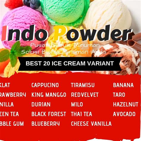 Jual Bubuk ICE CREAM Rasa Cheese Vanilla 1Kg Bubuk Es Krim Rasa