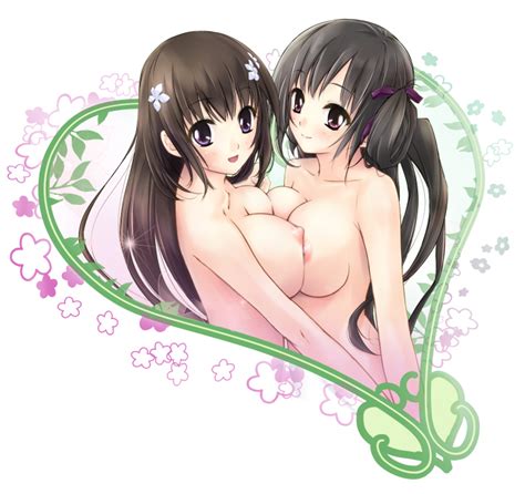 Rule 34 2girls Arm Arms Artist Request Bare Shoulders Black Hair Blush Breast Press Breasts