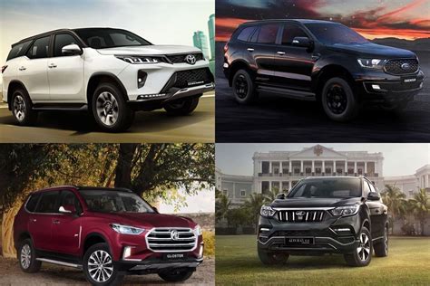 Toyota Fortuner Vs Ford Endeavour Vs Mg Gloster Vs Mahindra Alturas G