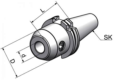 Oprawka weldon SK50 SLA25 80 AD B BT Oprzyrządowanie do maszyn CNC