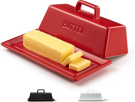 Butter Dish With Lid For Countertop By Kook Ceramic