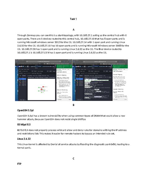C844 Task 1 Copy Task 1 A Through Zenmap You Can See This Is A Start