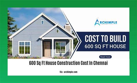 Sq Ft House Construction Cost In Chennai A Comprehensive Guide