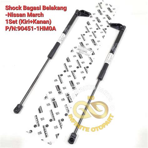 Jual Shock Bagasi Pintu Belakang Nissan March Set Shopee Indonesia