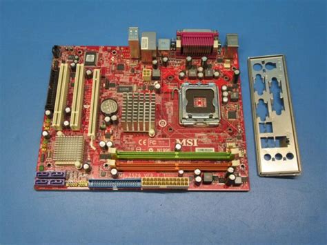 Msi Ms 7529 G31m3 V2 Intel Motherboard Lga 775 Socket With Io Plate