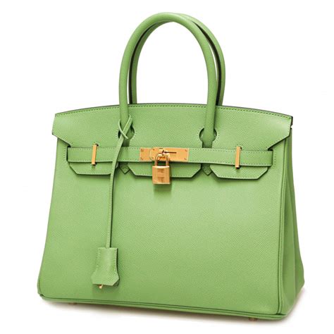 Birkin Herm S Epsom Vert Criquet Occasion Certifi E Authentique