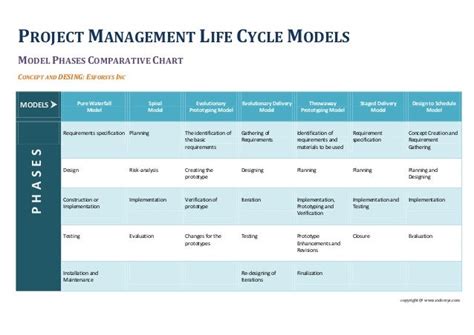 Project Management Life Cycle Models