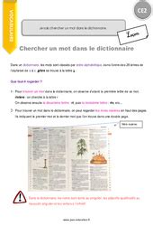 Le On Trace Crite Cours Ordre Alphab Tique Dictionnaire Ce Pdf