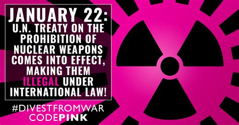 Treaty On Prohibition Of Nuclear Weapons Celebration Codepink Women