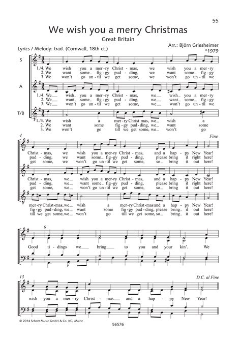 We Wish You A Merry Christmas [lead Sheet] Sheet Music For Vocals By Misc Traditional Official