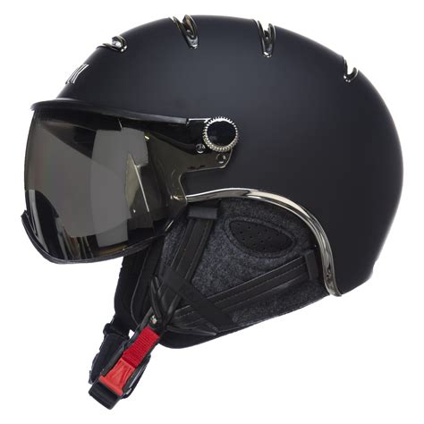 Kask Chrome Ski Helmet Black Silver Mirror Visor Skiwebshop