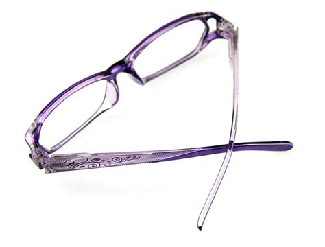 Women Reading Glasses Purple Frame Floral Design Rhinestone Many Strengths