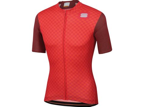 Sportful Checkmate Jersey Red Fire Red Biker Boarder De