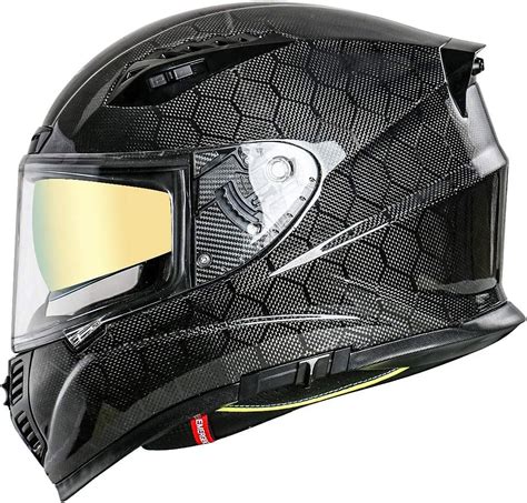 Buy Vcoros Fa Helmet Visor Carbon Fiber Full Face Motorcycle