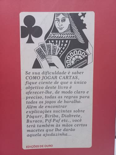 Ediouro Como Jogar Cartas Regras Para Os Jogos De Baralho MercadoLivre