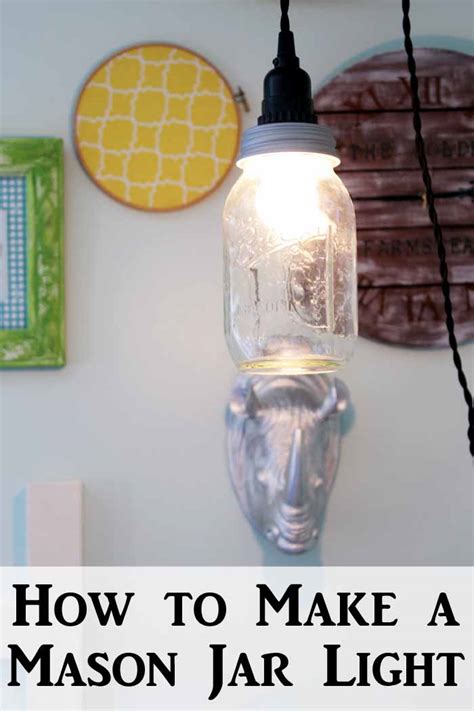 How To Make A Mason Jar Light In Minutes Angie Holden The Country Chic Cottage