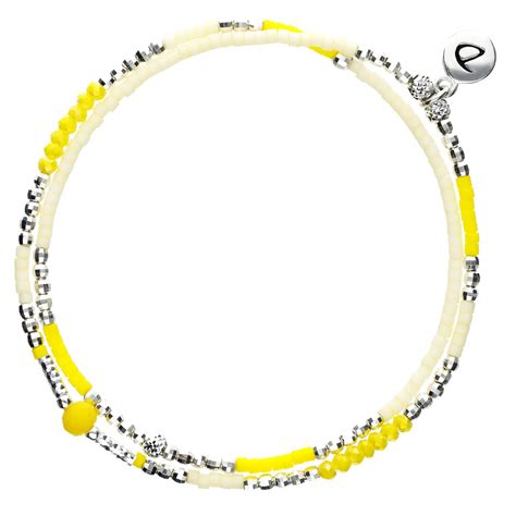 Bracelet élastique Spring Jaune Crème DORIANE BIJOUX