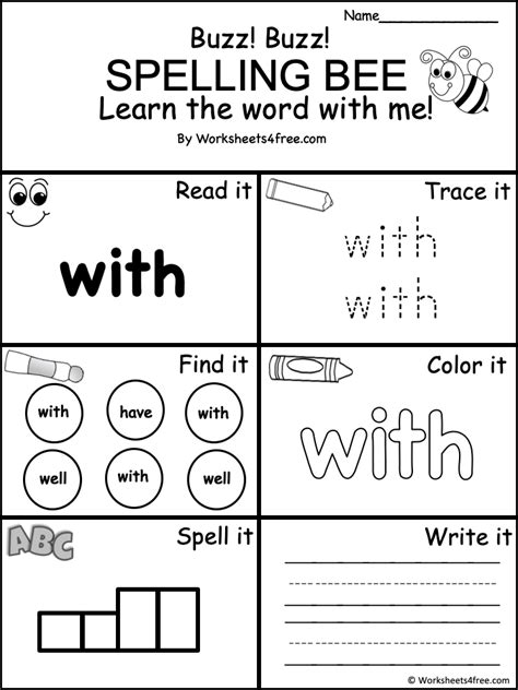 Free Dolch Sight Word Worksheet With Worksheets4free