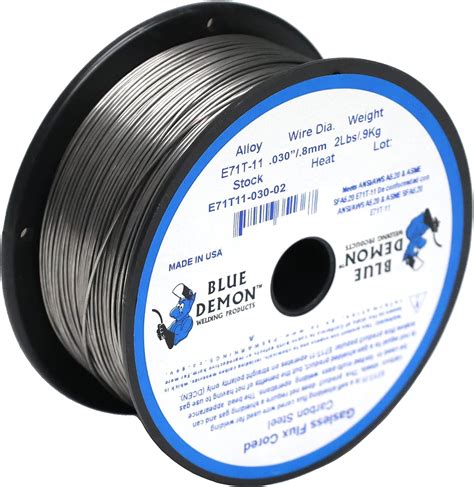 Blue Demon E T Spool Gasless Flux Core Welding Wire Silver