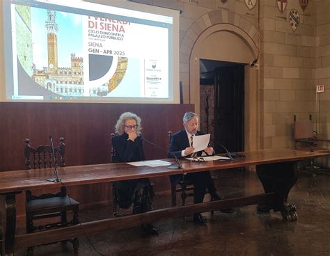 Tornano I Venerdì di Siena ciclo di incontri a Palazzo Pubblico Il