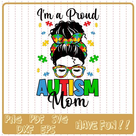 Im A Proud Autism Mom Svg Mom Autism Awareness Svg Mom Etsy