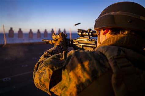 DVIDS Images 15th MEU Marines Sailors Participate In Deck Shoot