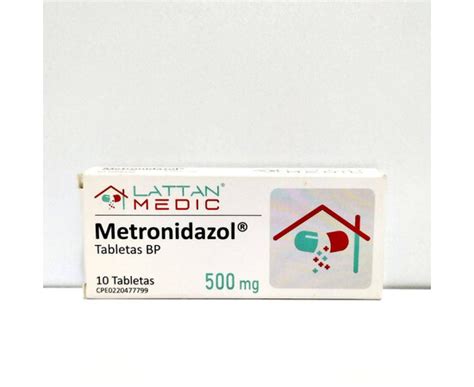 Medicina Metronidazol Mg X Tab Lattan Sihay