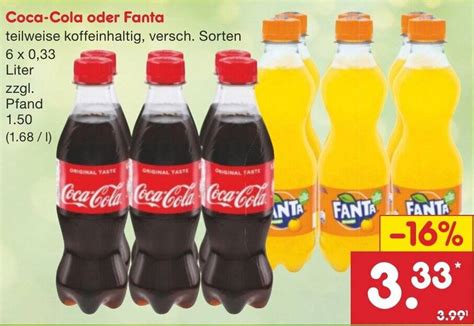 Coca Cola Oder Fanta X Liter Angebot Bei Netto Marken Discount