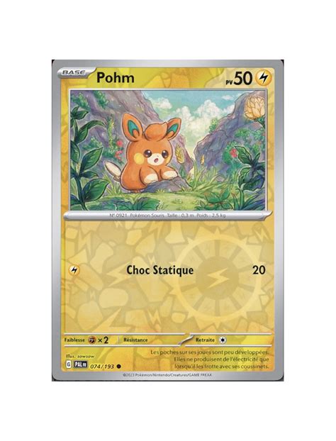 FR Pokémon Carte EV02 074 193 Pohm REVERSE