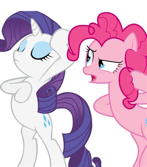 Pinkie Pie and Rarity by Fluttershy-12 on deviantART