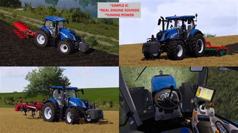 New Holland T6 TIER 4B FS22 KingMods