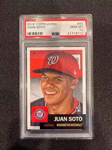 Juan Soto Topps Living Base Print Run Psa Price