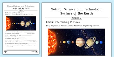 Planet Earth And Beyond Planet Earth Interpreting Pictures