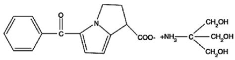 Chemical structure of ketorolac tromethamine. | Download Scientific Diagram