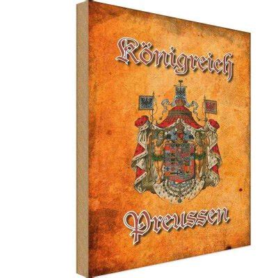 Holzschild 18x12 cm Königreich Preussen Wappen vianmo