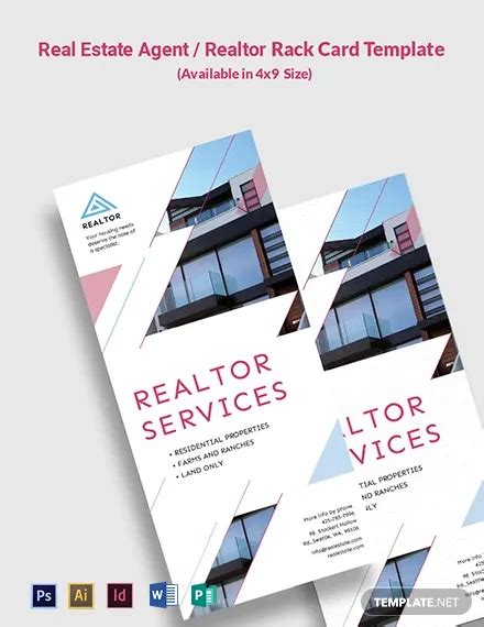 Real Estate Rack Card 17 Examples Word Psd Apple Pages Publisher Ai