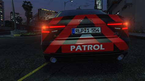 Audi A Police Car Livery Highway Patrol Paintjob Gta Mods