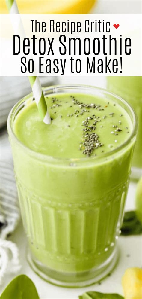 Green Detox Smoothie Recipe Therecipecritic