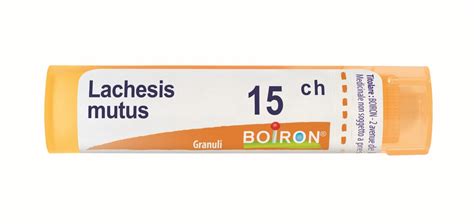 Boiron Lachesis Mutus 15ch Granuli Medicinale Omeopatico Tubo Da 4 G