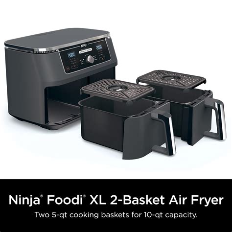 Ninja Dz Foodi Quart In Dualzone Xl Basket Air Fryer With