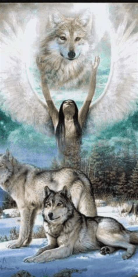 Native American Wolf Native American Pictures Wolf Background Wolf