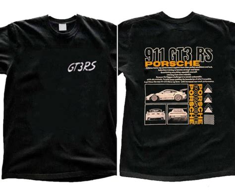 Porsche 911 GT3 RS Aesthetic Tshirt Porsche 911 GT3 RS 2 Side Tshirt