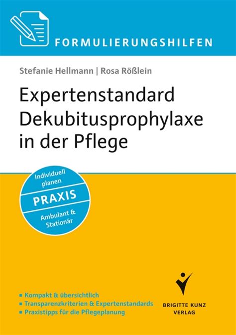 Expertenstandard Dekubitusprophylaxe In Der Pflege Von Stefanie