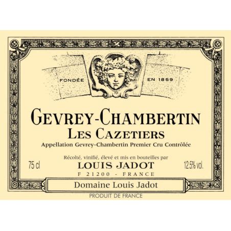 Gevrey Chambertin 1er Cru Cazetiers 2018 Louis Jadot