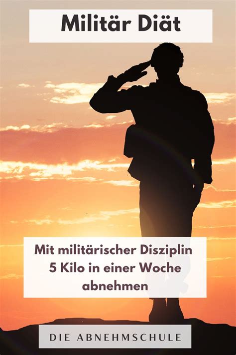 Militärische Disziplin ist notwendig wenn man diese Diät durchhalten