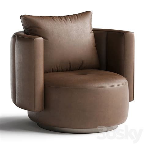 Torii Bold Armchair By Minotti Arm Chair 3D Model