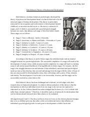 Summary Of Erik Erikson S Theory Of Psychosocial Development HHS4U