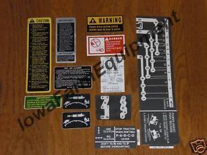 John Deere Decals Set 4030 W Quad Range Transmissions