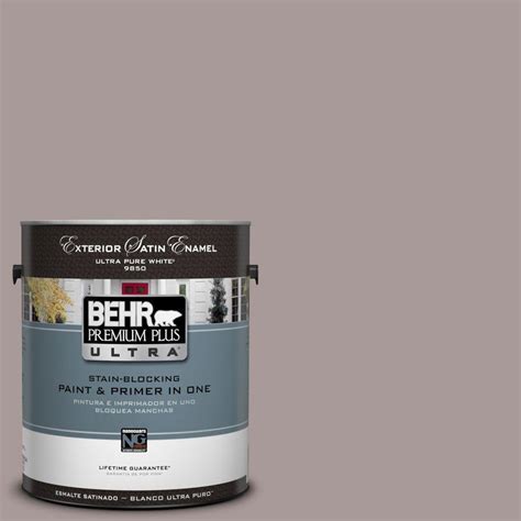 Behr Premium Plus Ultra Gal Ul Smoked Mauve Satin Enamel