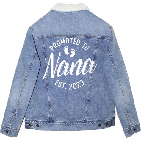 Custom Womens First Time Nana Promoted To Nana 2023 Birth Unisex Sherpa